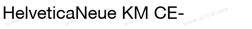 HelveticaNeue KM CE字体转换